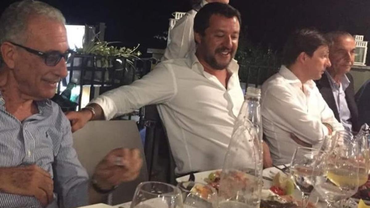 Salvini en una de las imágenes compartidas en redes sociales.