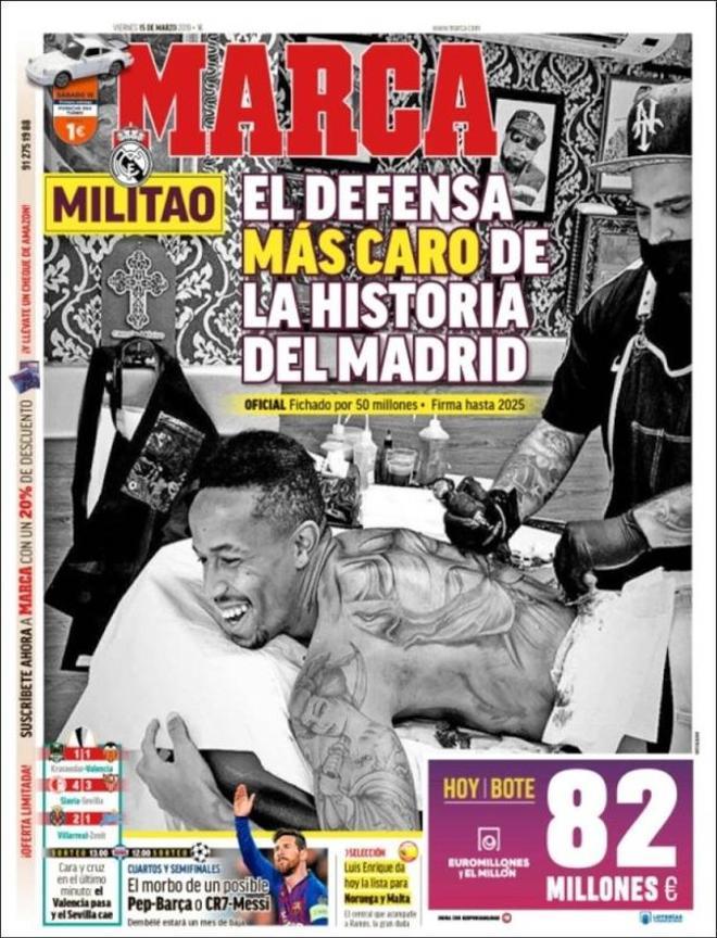 Portada del Marca del 15 de marzo de 2019