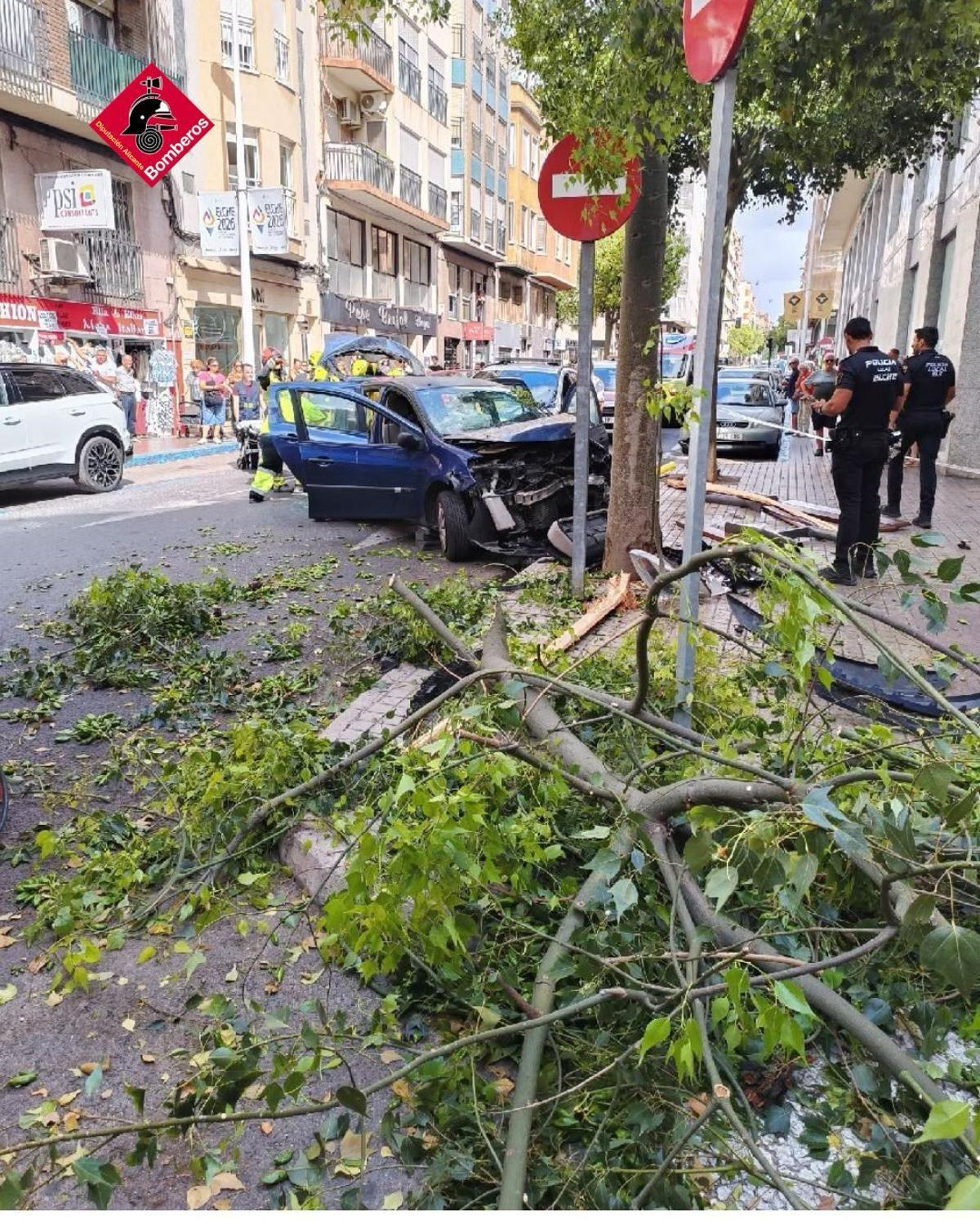 El suceso se producía este jueves por la mañana en la calle Jorge Juan a la altura del número 19