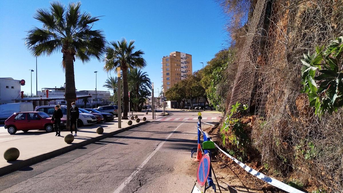 Desprendimientos en el puerto que se produjeron el pasado mes de noviembre