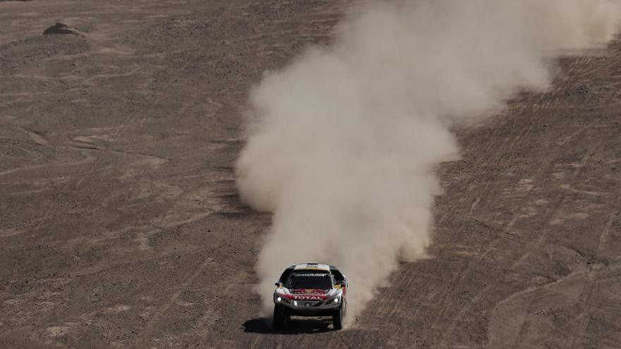 Peterhansel durante la décima etapa del Dakar.