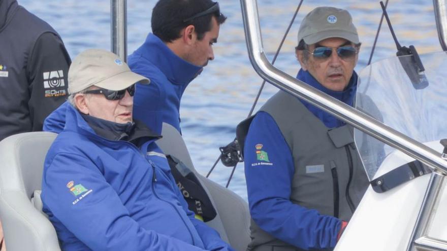 Juan Carlos I, en el ‘Cristina’ con Pedro Campos.