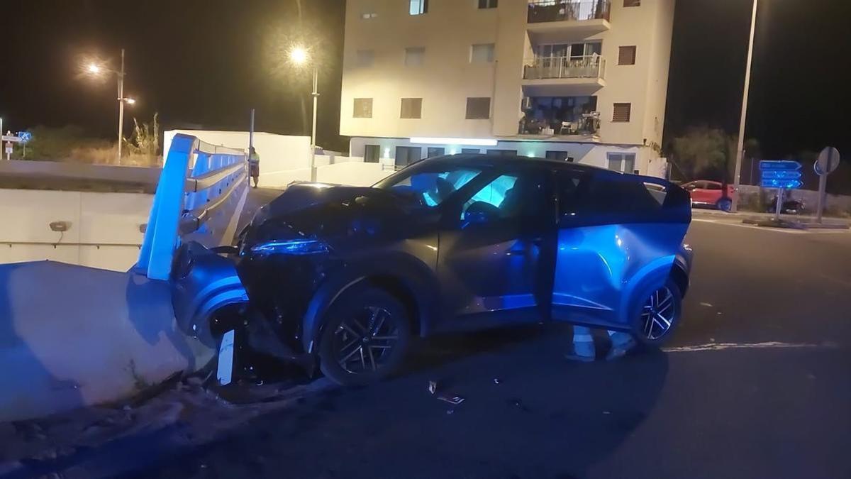 Coche siniestrado en el accidente.