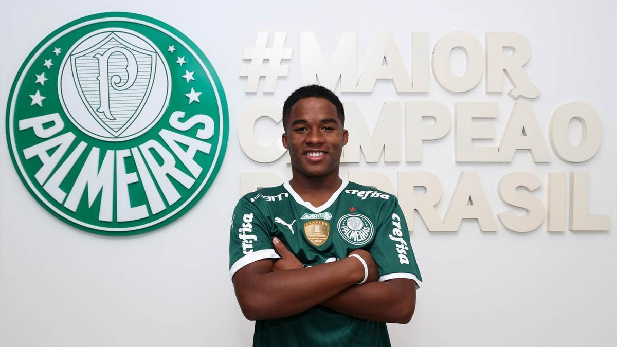 Endrick, de 16 años, ya es futbolista profesional del Palmeiras