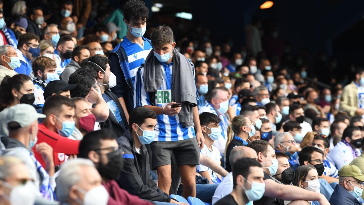 Aficionados en Riazor esta temporada