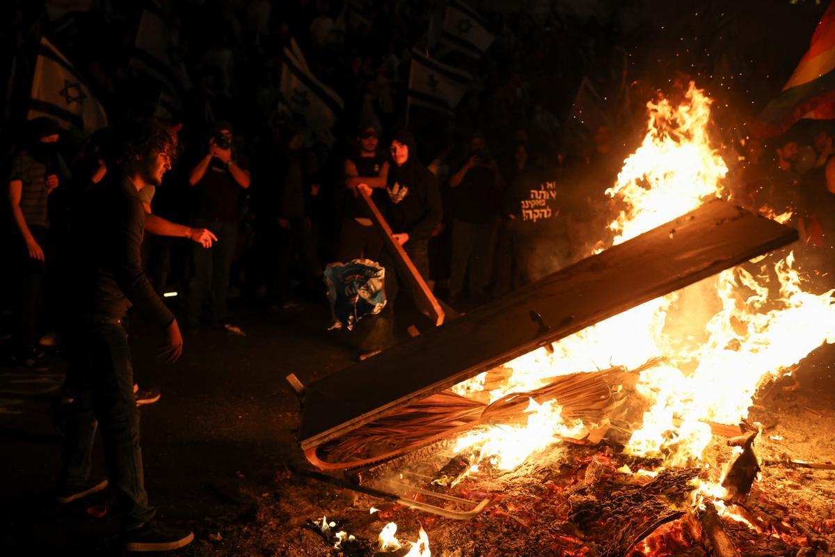 Nueva jornada de protestas en Israel contra la reforma judicial de Netanyahu