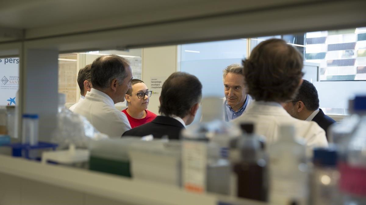 La Caixa y el Hospital de Sant Pau presentan  un ensayo de inmunoterapia para cancer linfático.
