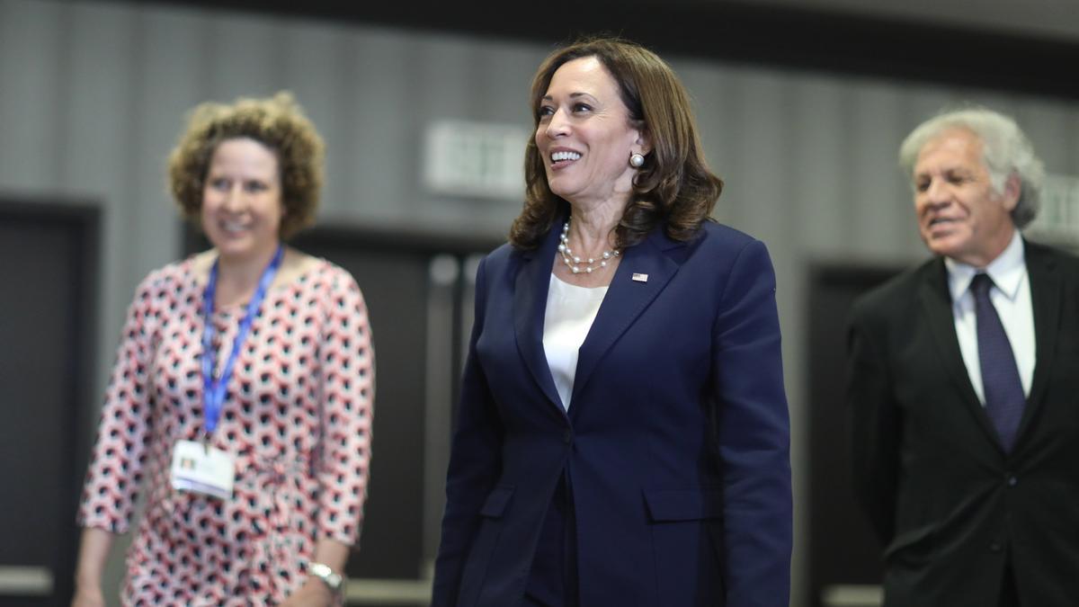 Kamala Harris en la cumbre de las Américas.