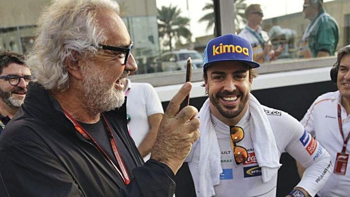 Briatore y Alonso, en una imagen de archivo
