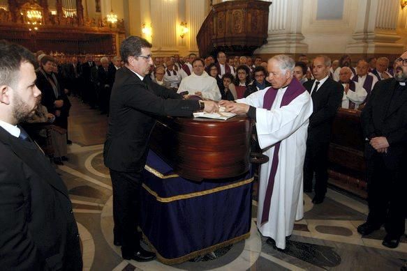 Funeral de Elías Yanez en la Basílica del Pilar