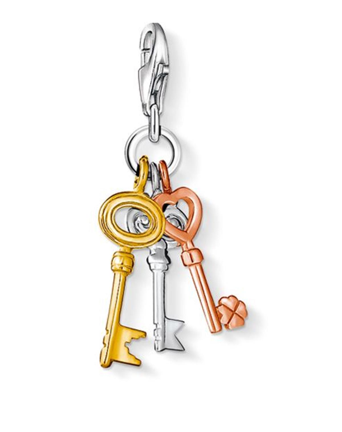 Thomas Sabo Charms Silver Rose Quartz & Pearl Charm Bracelet X0222-469