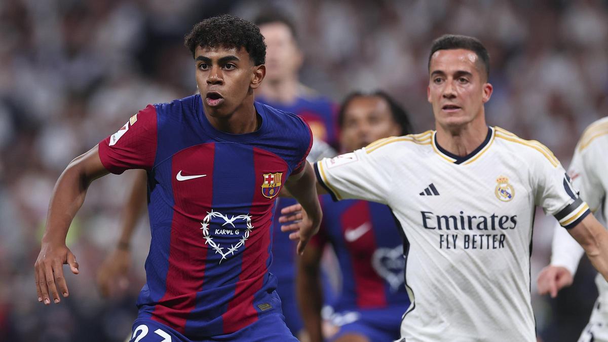 Lamine Yamal volverá verse las caras con Lucas Vázquez en el clásico