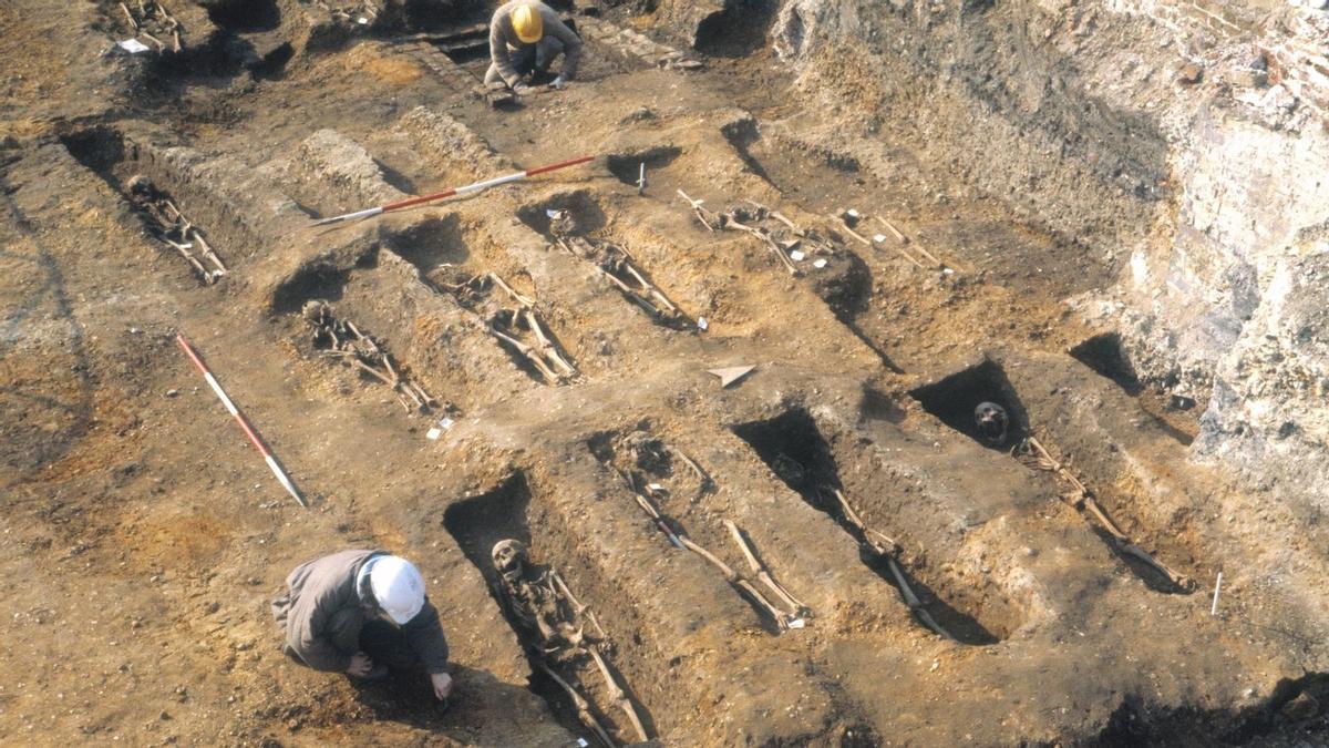 Sepulturas de la peste negra