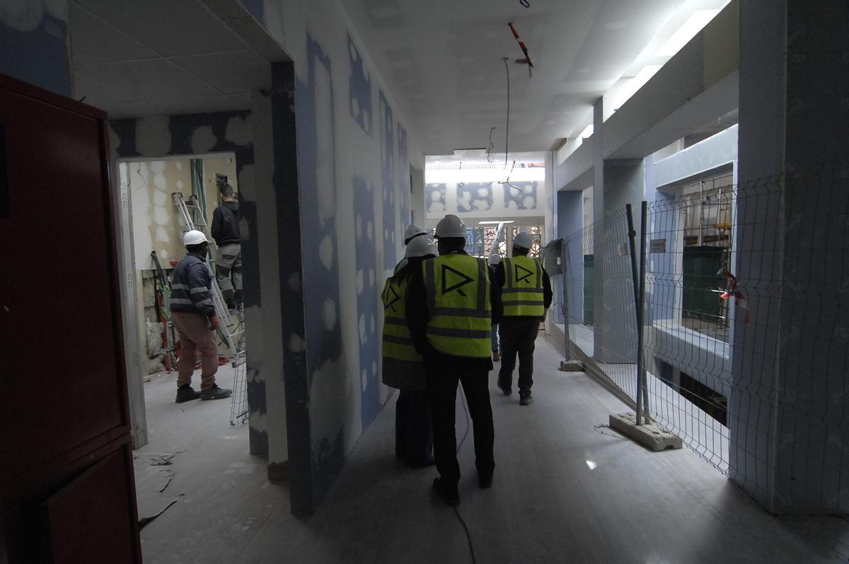 Otra imagen de la zona de obras.