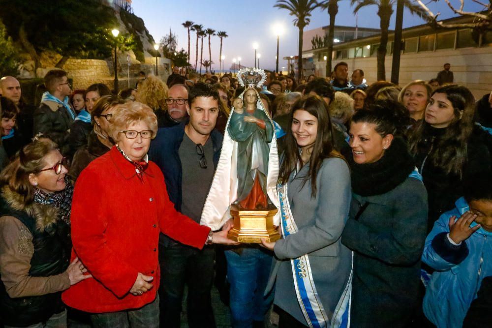 Benidorm celebra la procesión de El Alba de la Virgen del Sufragio