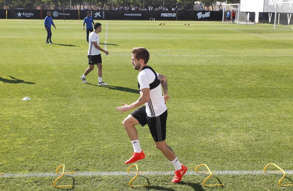 Las mejores imágenes del entrenamiento del Valencia CF