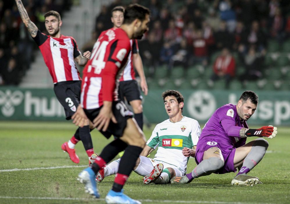 El Elche aguanta hasta el séptimo penalti pero cae ante el Athletic en la Copa del Rey