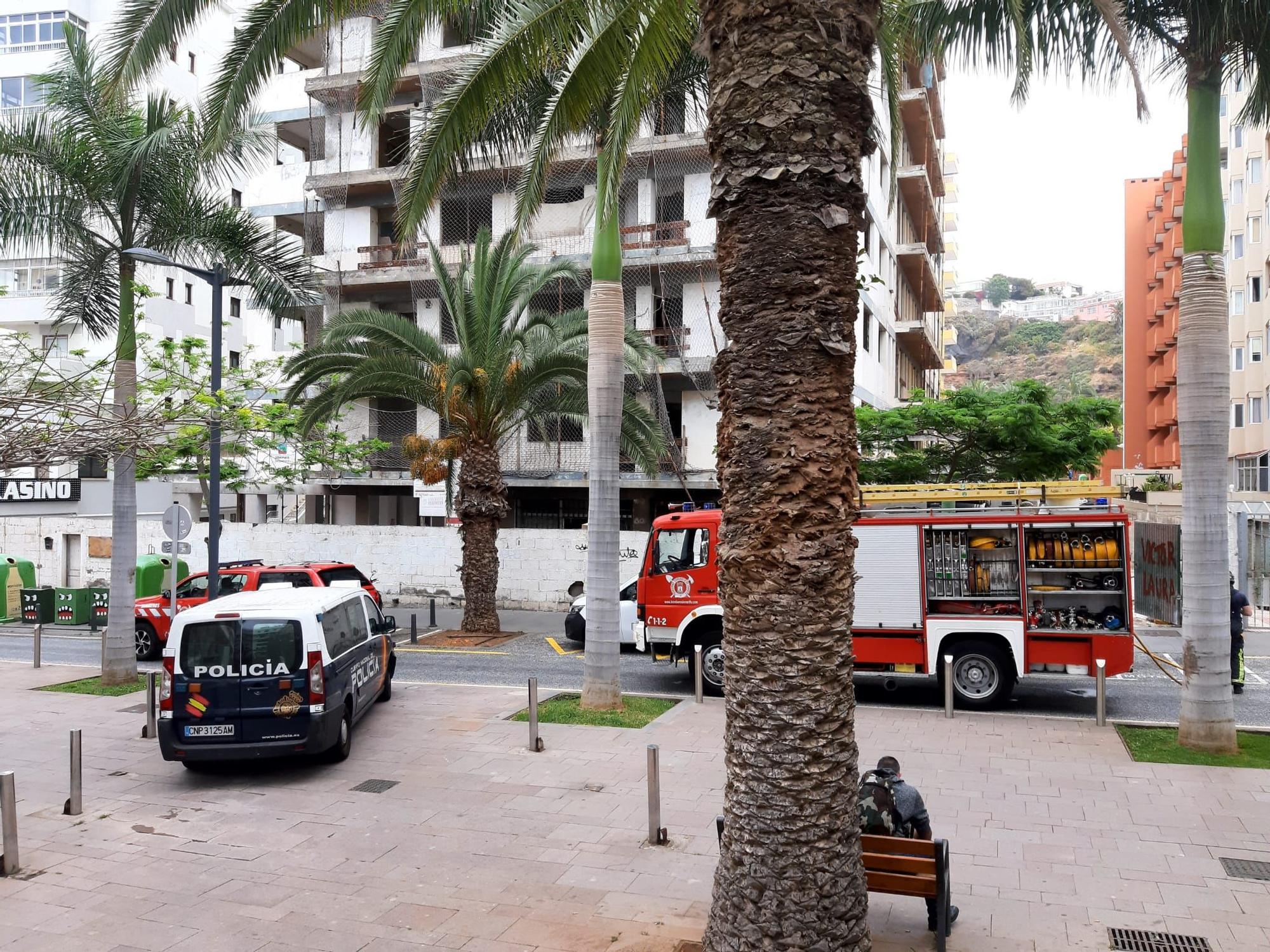 Las visitas de la policia y los bomberos son muy habituales en el edificio Iders