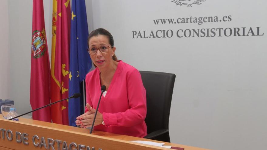 Ana Belén Castejón, en rueda de prensa.