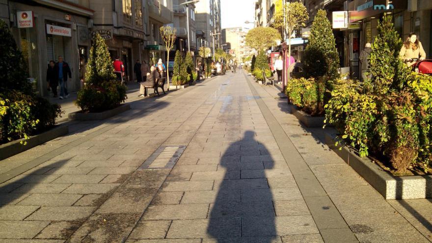 El paseo peatonal de O Calvario // GERMÁN CRUCES