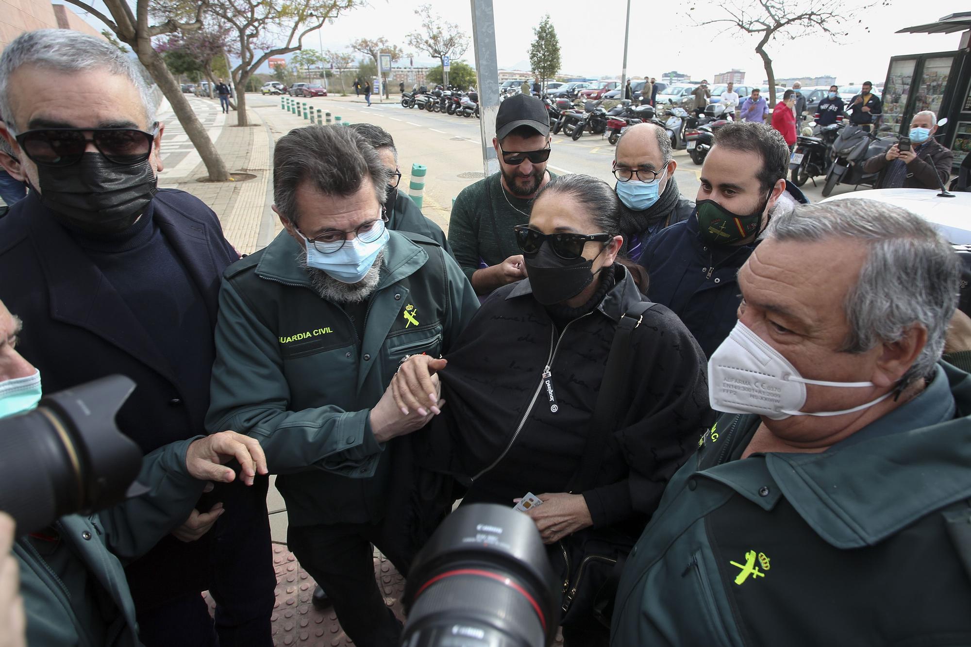 Las desgarradoras imágenes de Isabel Pantoja ante el juez