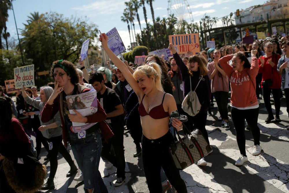 Women protest at nationwide feminist strike on ...