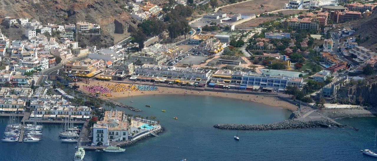 Imagen de archivo de una vista aérea de Playa de Mogán.