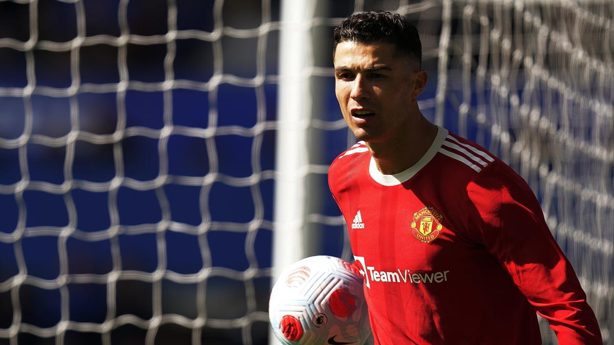 Cristiano Ronaldo durante el Everton-United