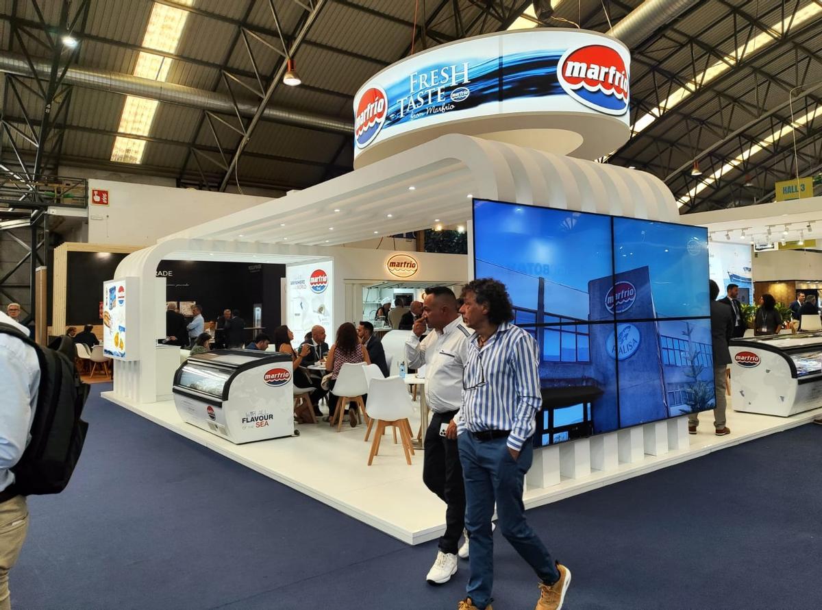 El expositor de Marfrío durante la feria Conxemar