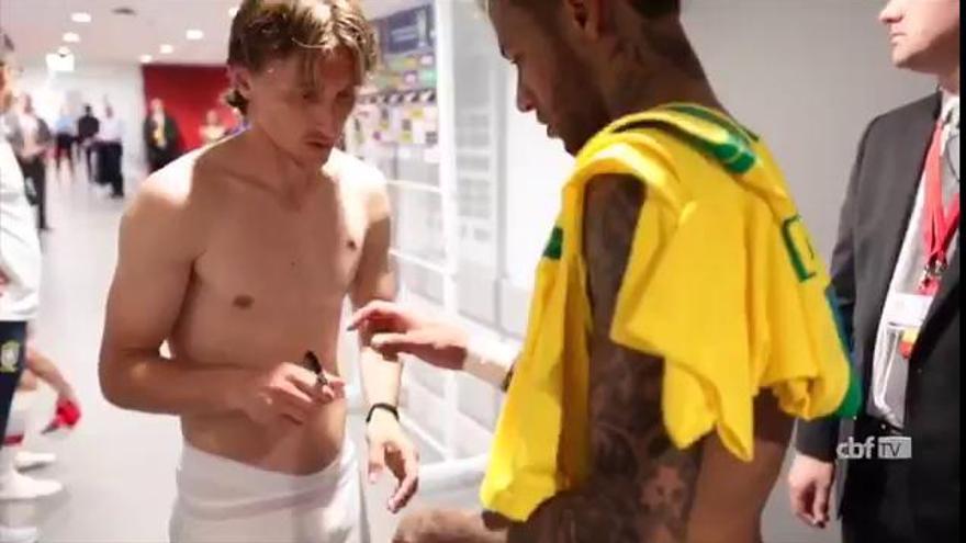Modric cazado con Neymar: "Te esperamos eh"