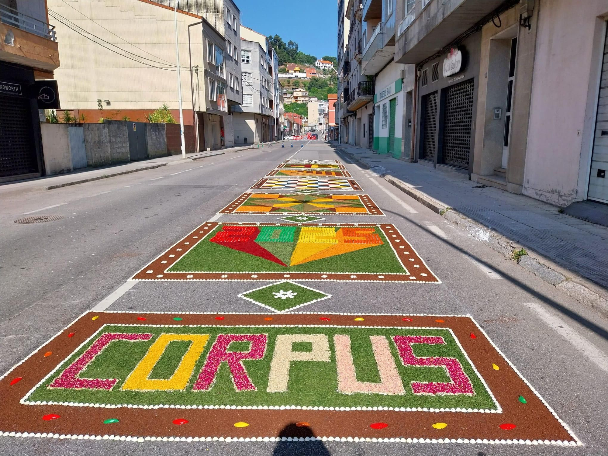La fiesta de las alfombras florales del Corpus en Bueu (II)