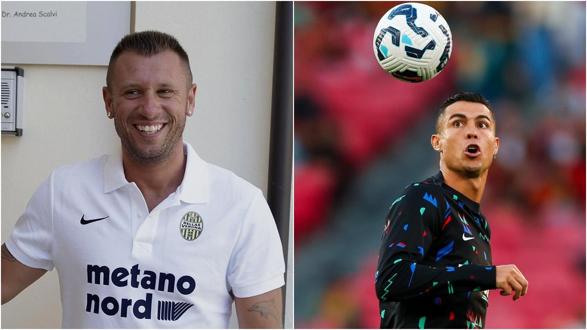 La brutal crítica de Cassano a Cristiano: «No jugar al fútbol»