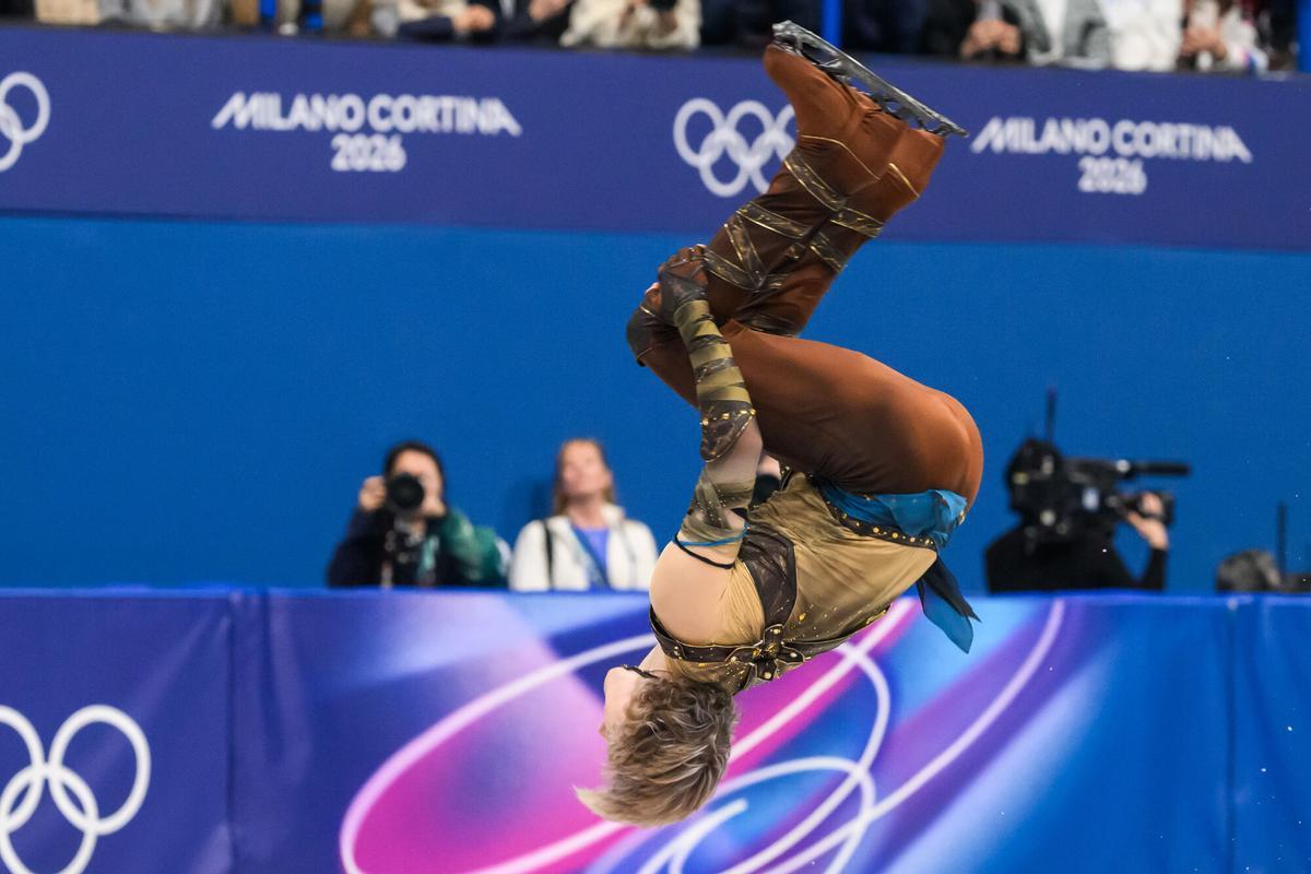 Ilia Malinin ejecuta el mortal en los Juegos Olímpicos.