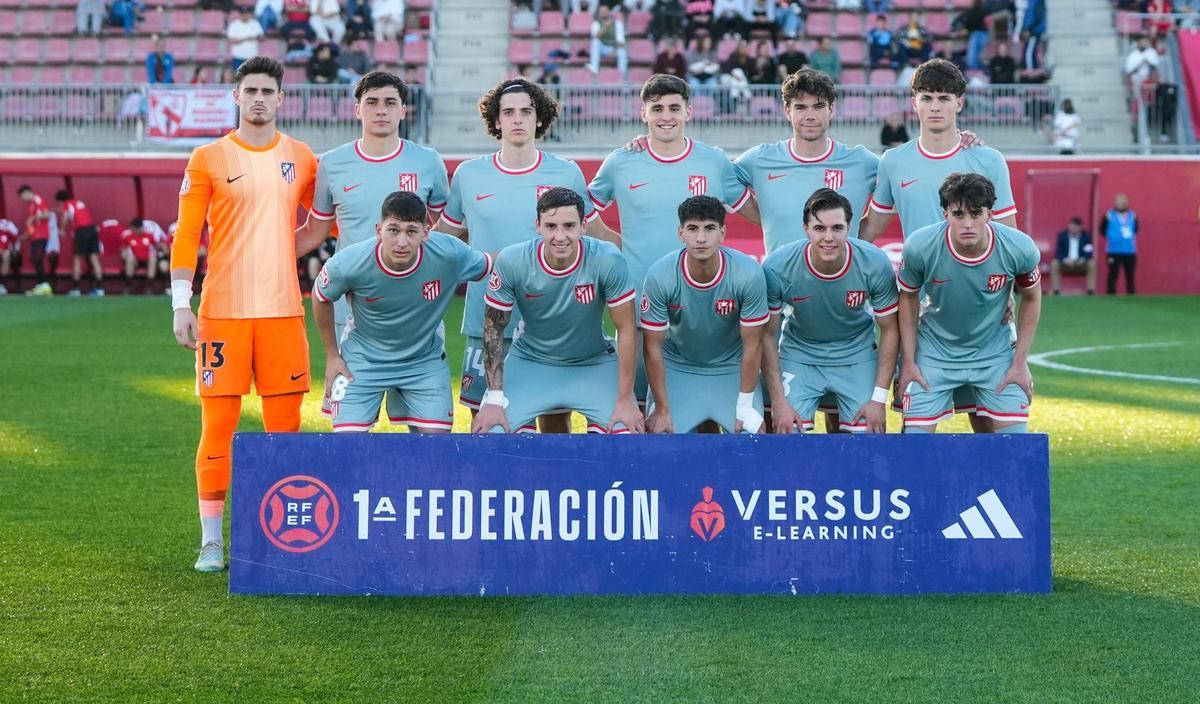 Once del Atlético de Madrid B elegido por Fernando Torres frente al Sevilla.