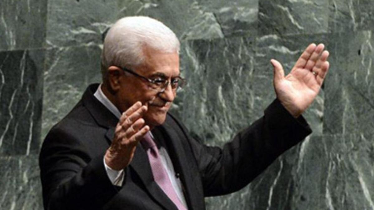 El líder palestino Mahmud Abbás, este jueves. EFE