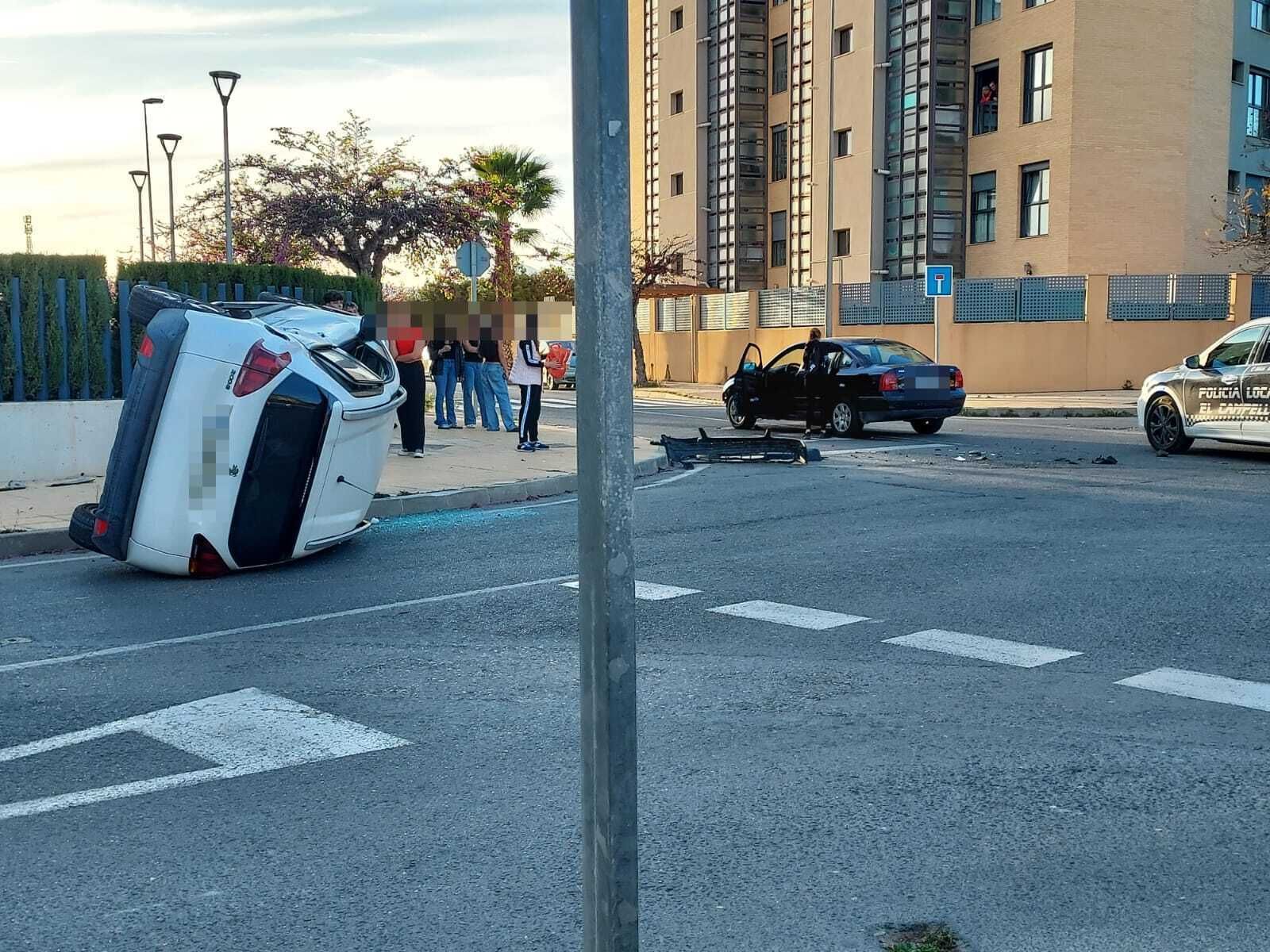 Aparatoso accidente en El Campello