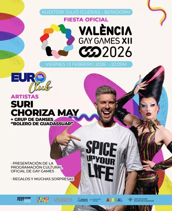 La drag queen de Guadassuar, protagonista de los Gay Games XII València 2026