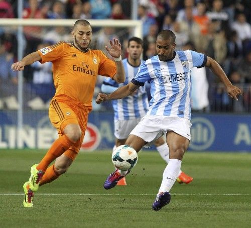 Imágenes del partido en La Rosaleda entre Málaga y Real Madrid.