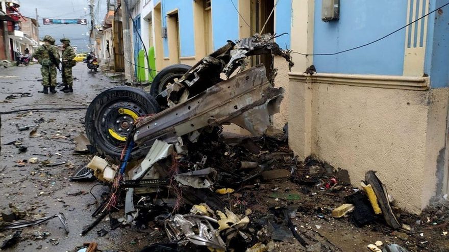 El número de heridos por un coche bomba en Colombia llega a 16