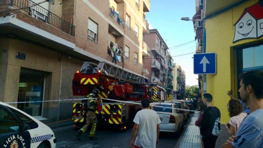 Los bomberos han tenido que actuar en Puente Tocinos.