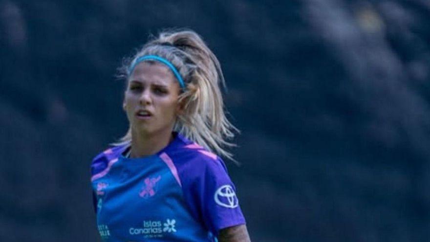 Natalia Ramos en un entrenamiento. | CD TENERIFE FEMENINO