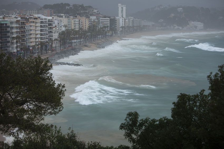 Temporal marítim a Lloret de Mar i Blanes