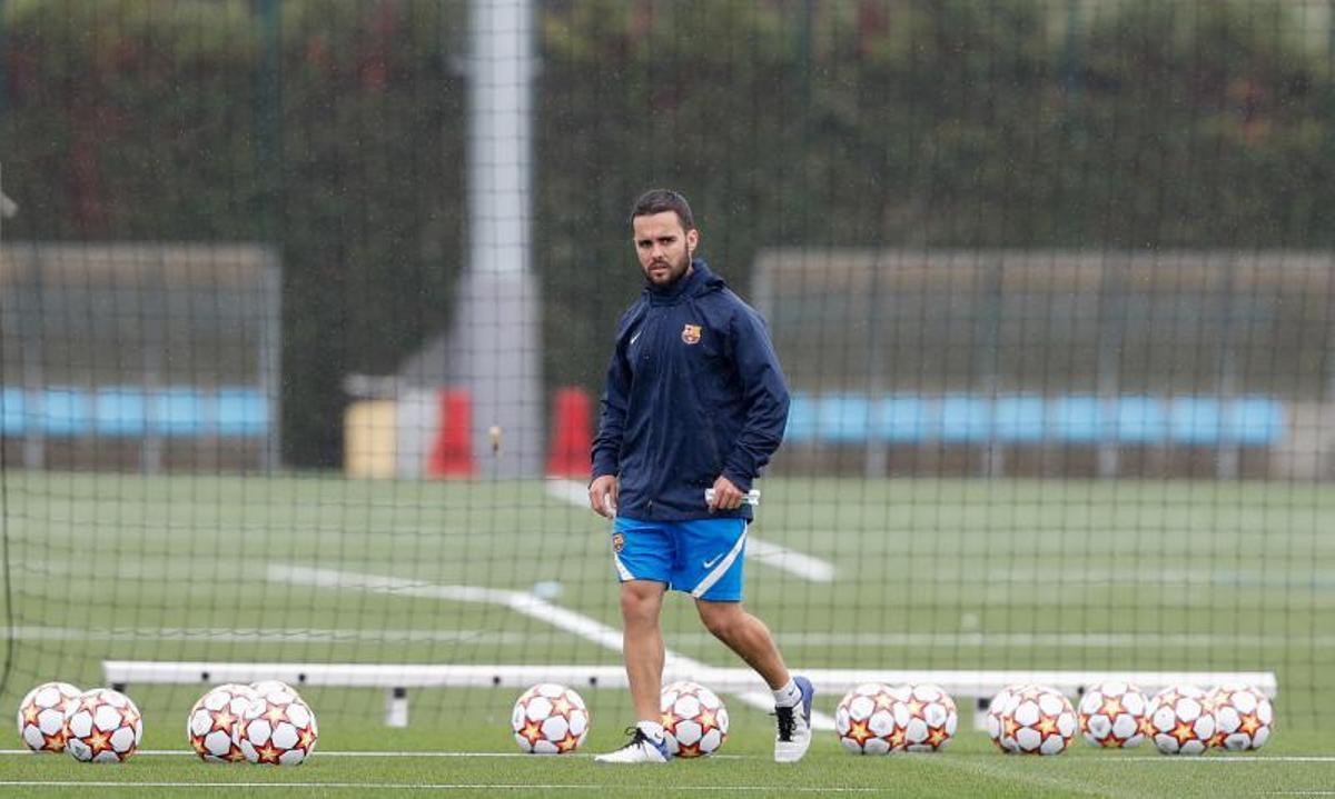 Las mejores imágenes del último entrenamiento del Barça antes del debut en Champions