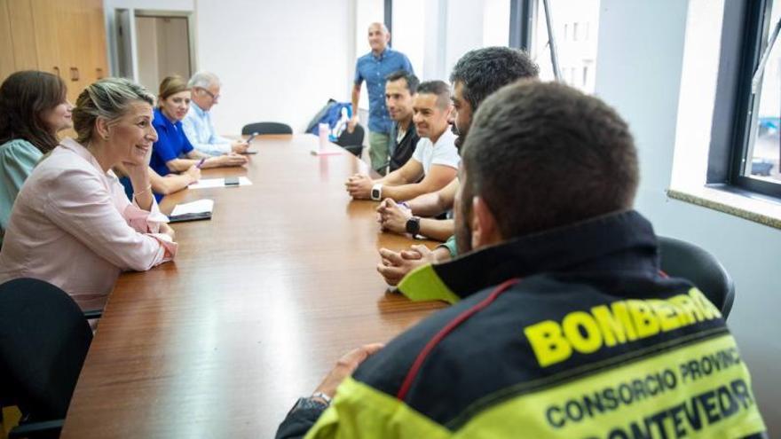 Nuevo cierre de Bombeiros do Morrazo mientras la Guardia Civil vincula la quema de contenedores con su conflicto
