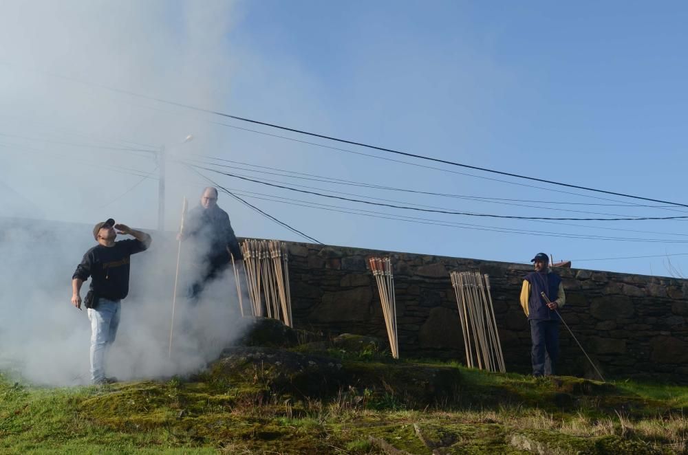 Procesión de los lacones, en el Concello de Valga.