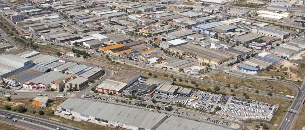 Imagen aérea del Polígono Fuente del Jarro de Paterna.