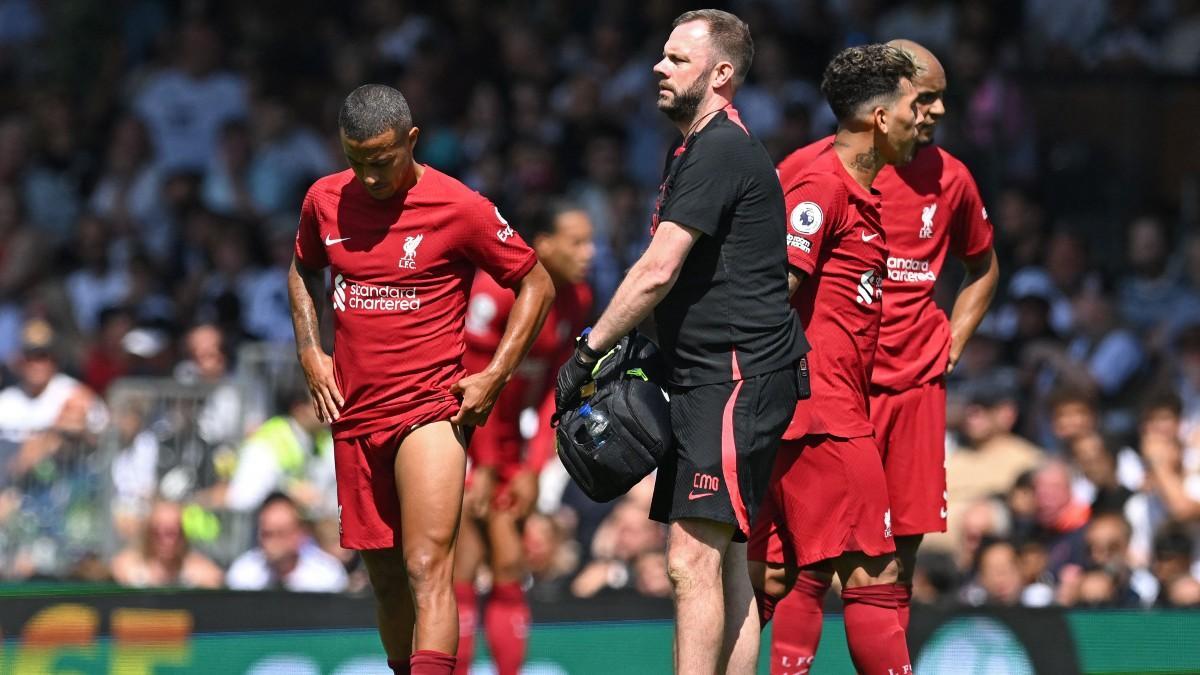 Thiago se marchó lesionado en el partido ante el Fulham