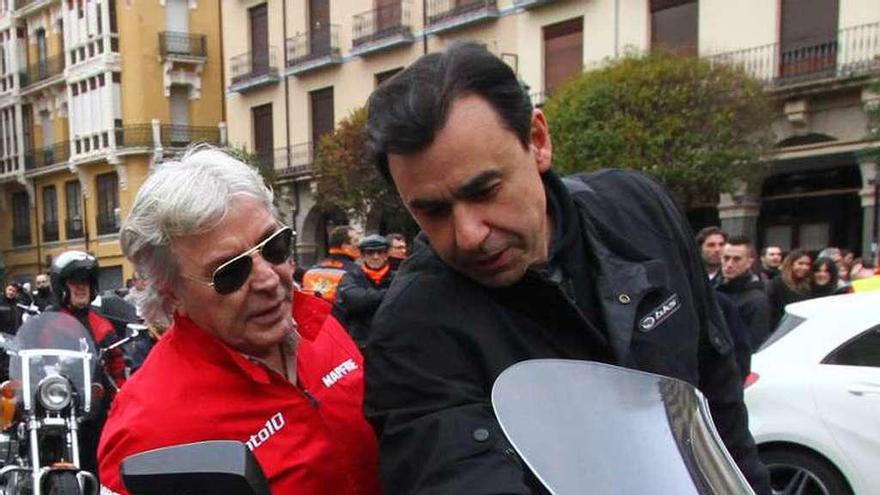 Nieto, con Fernando Martínez Maíllo, en una visita a Zamora.