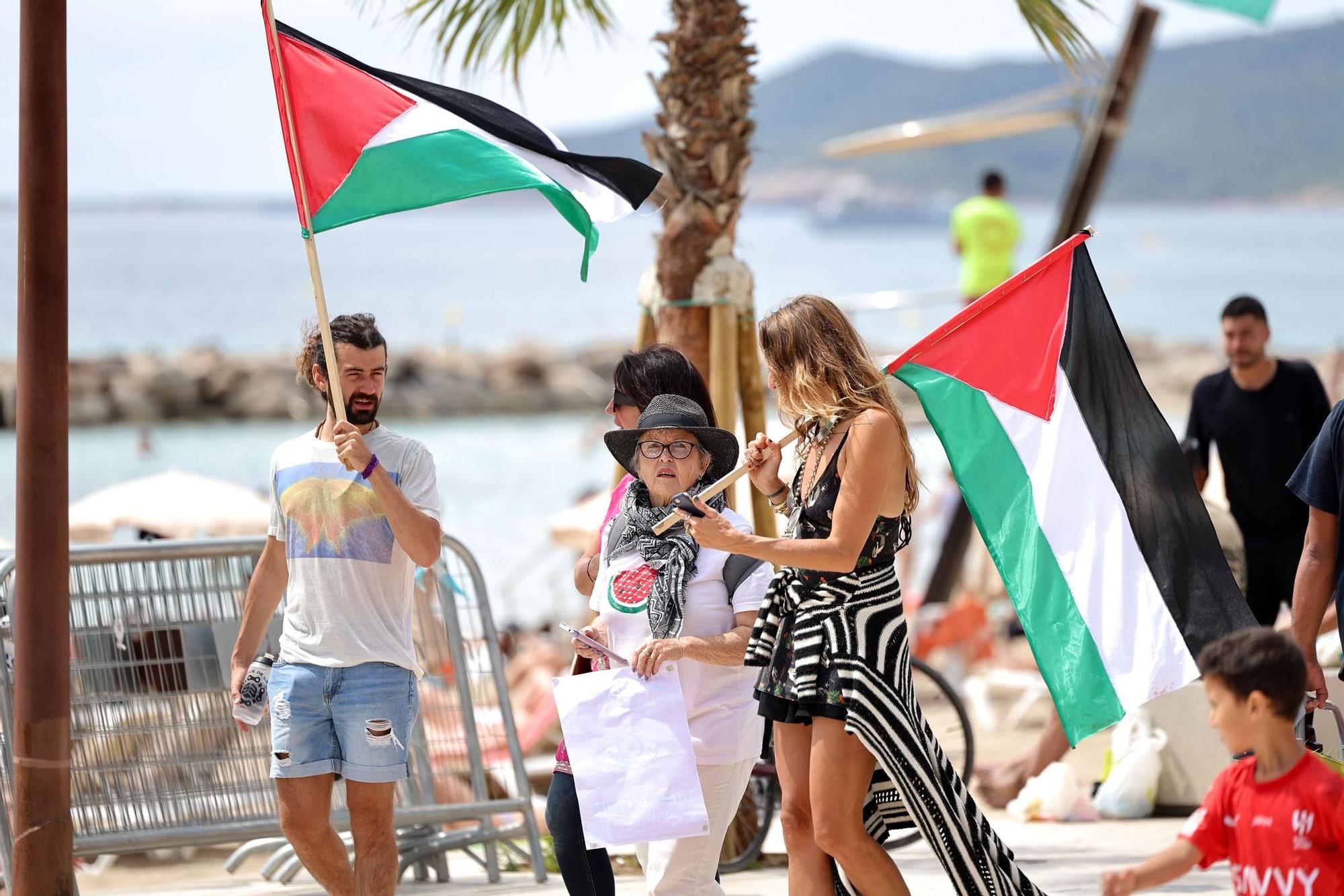 Galería: Concentración por Palestina en ses Figueretes