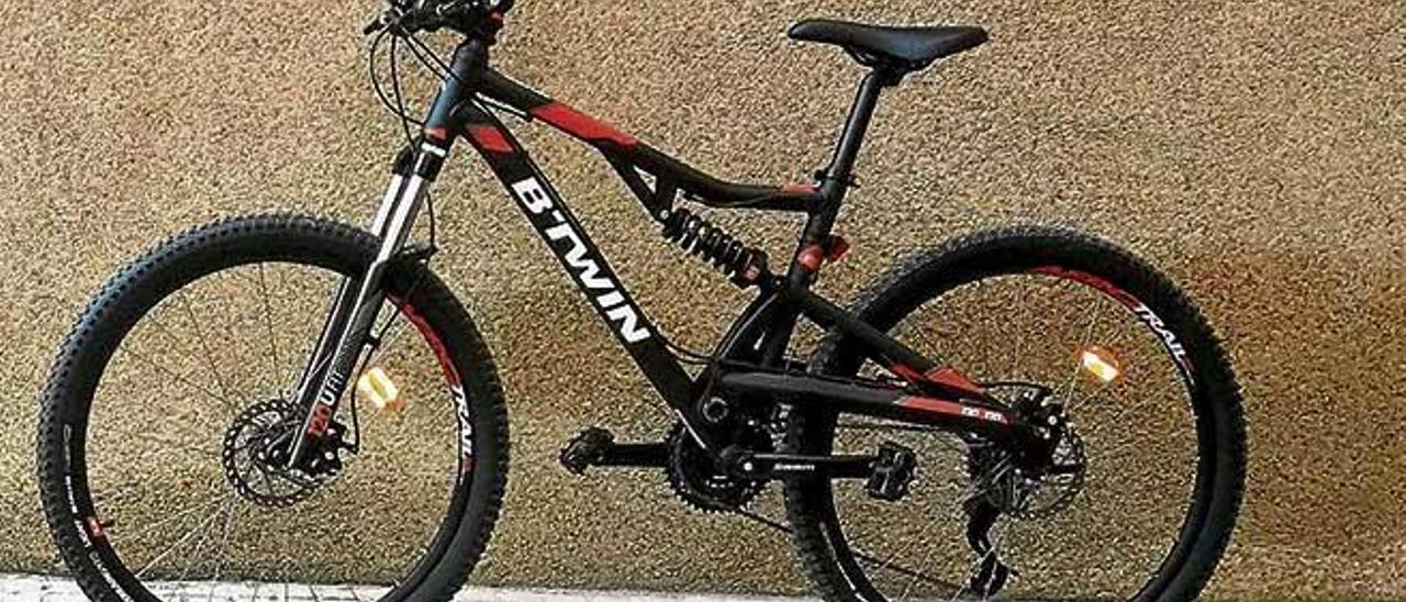 La bicicleta que le han robado a Mateo, el vigilante de los juzgados.